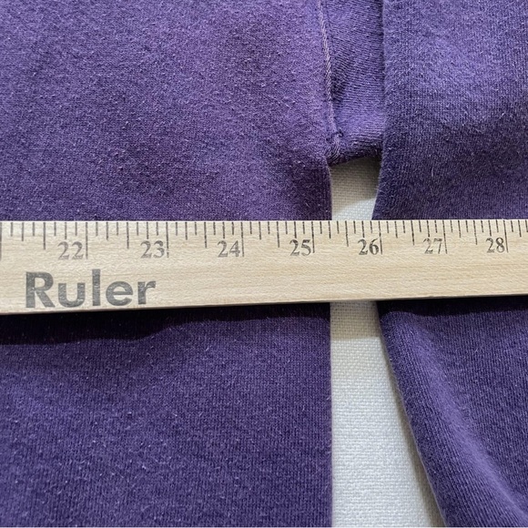 Vintage Adidas Sweatshirt Mens Large Purple Turtleneck - Picture 8 of 9
